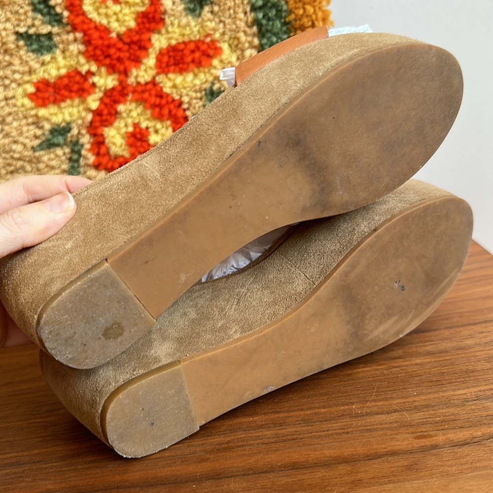 Gorgeous Madewell Brown Leather Platform Sandals Size 8 - Picture 5 of 6
